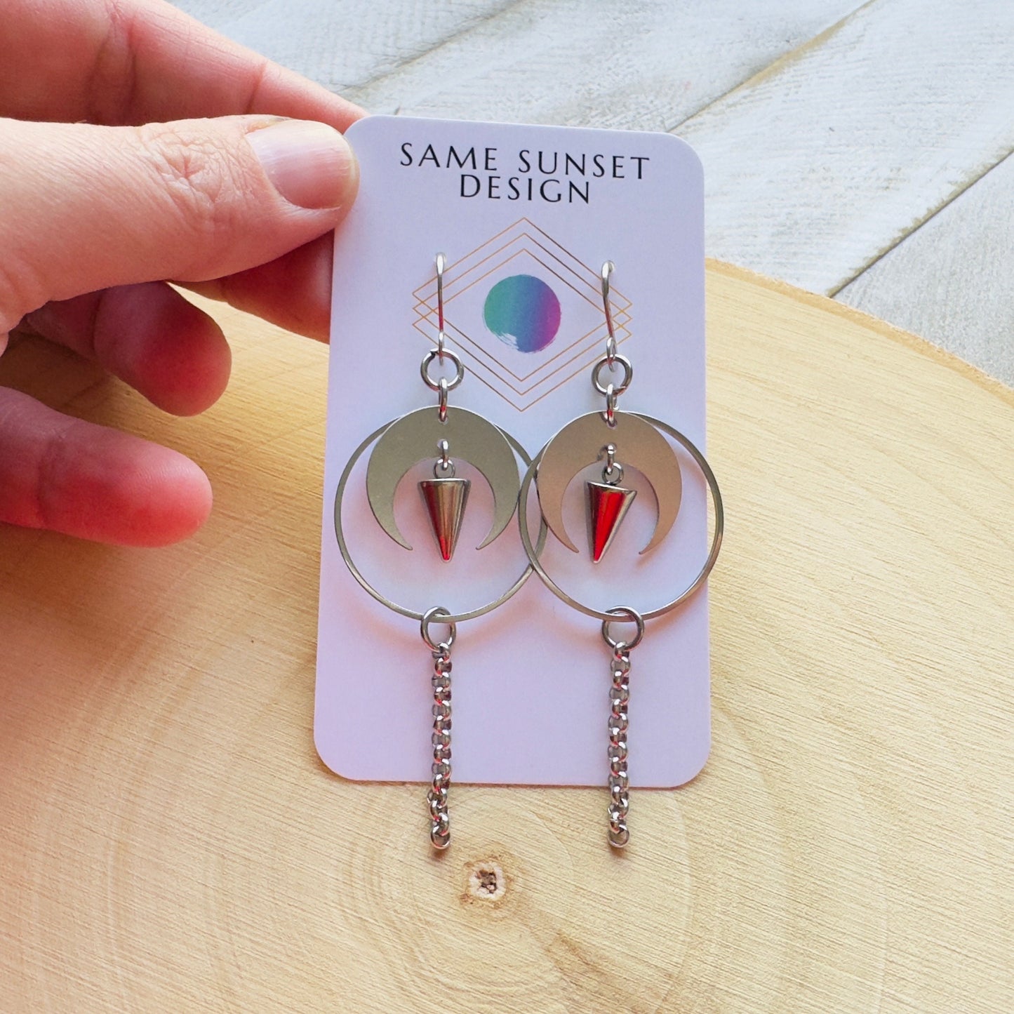 Moon Spike Earrings