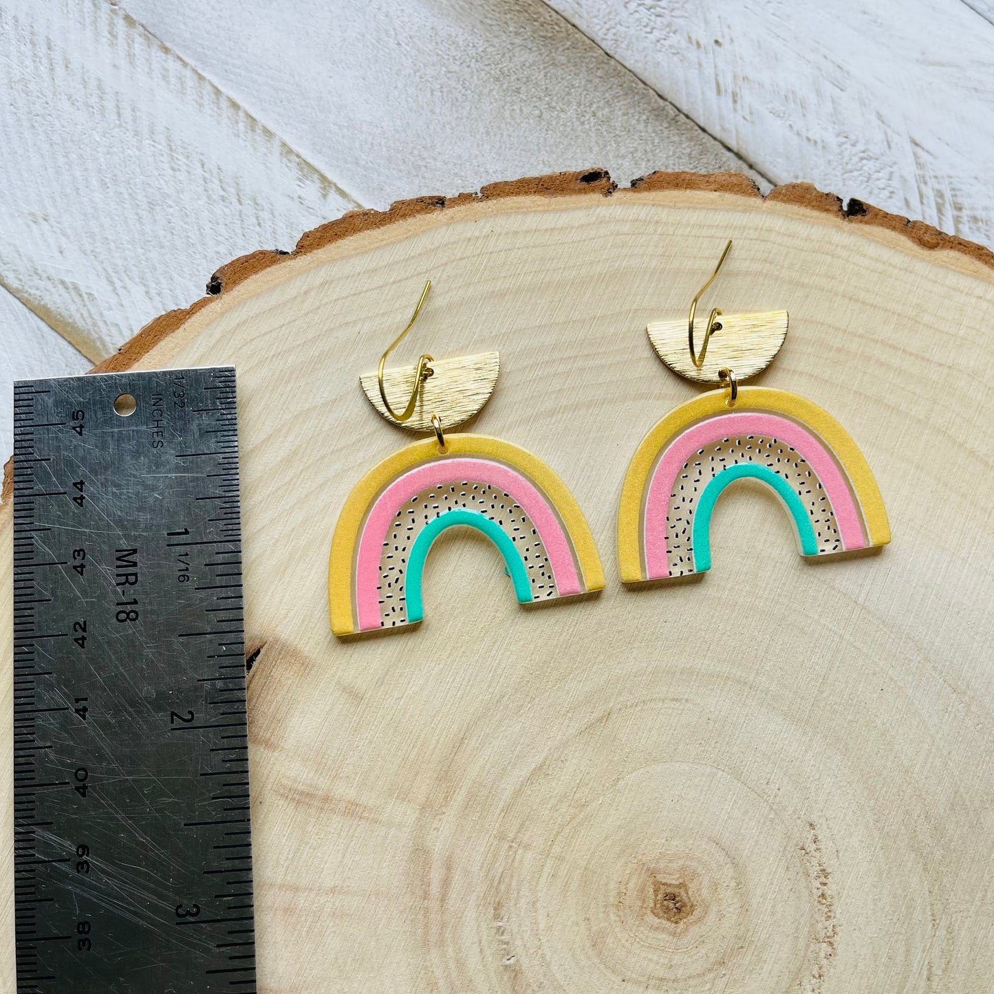 Rainbow Earrings Dangle