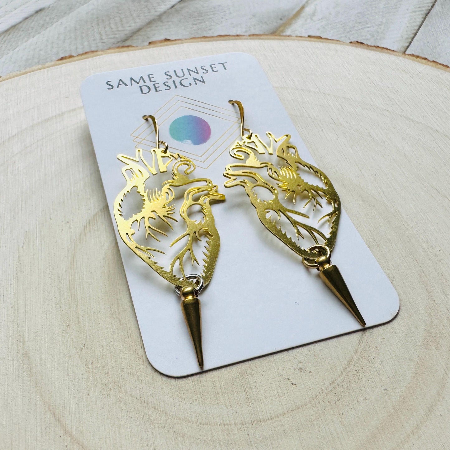Anatomical Heart Earrings