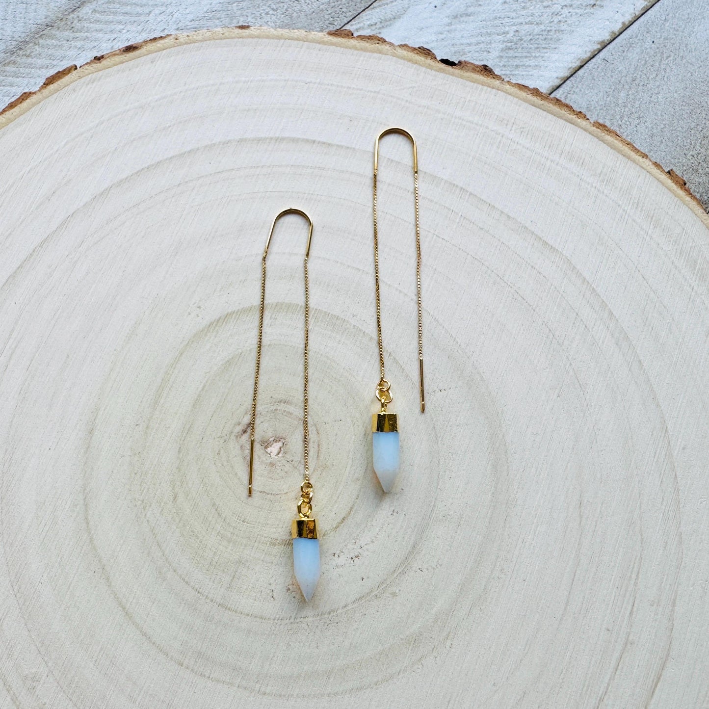 Opalite Threader Earrings