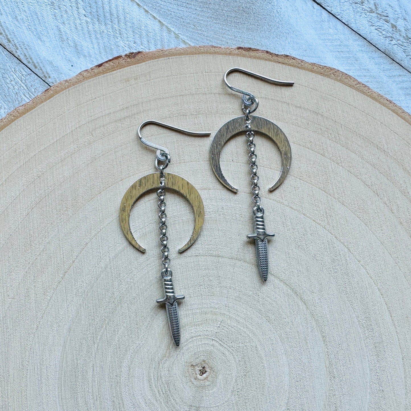 Moon Dagger Earrings
