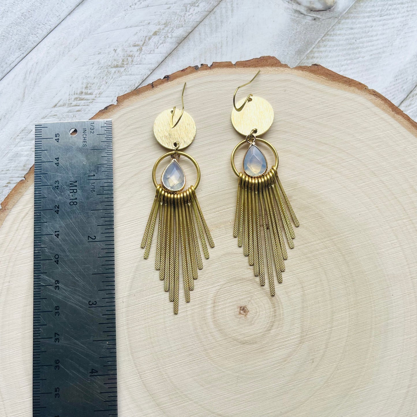 Opalite Fringe Earrings