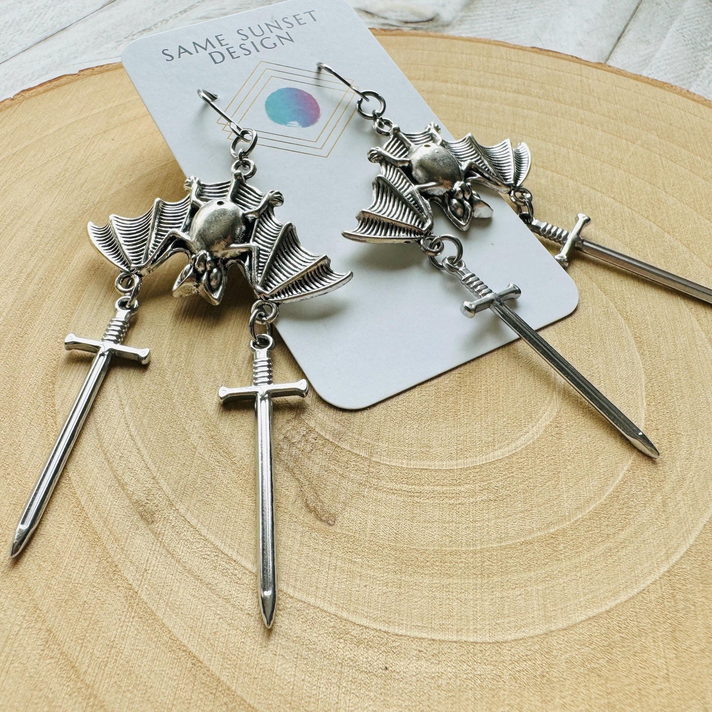 Bat Sword earrings