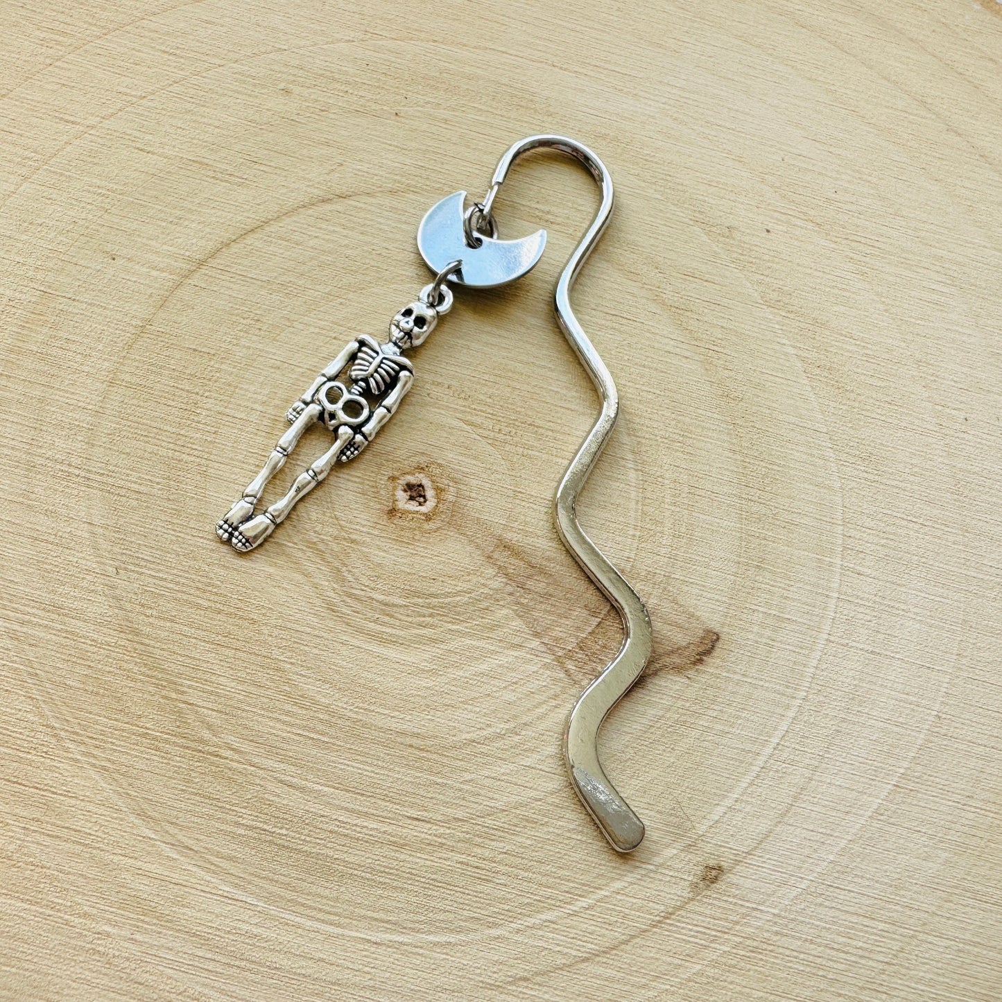 Skeleton Moon Bookmark