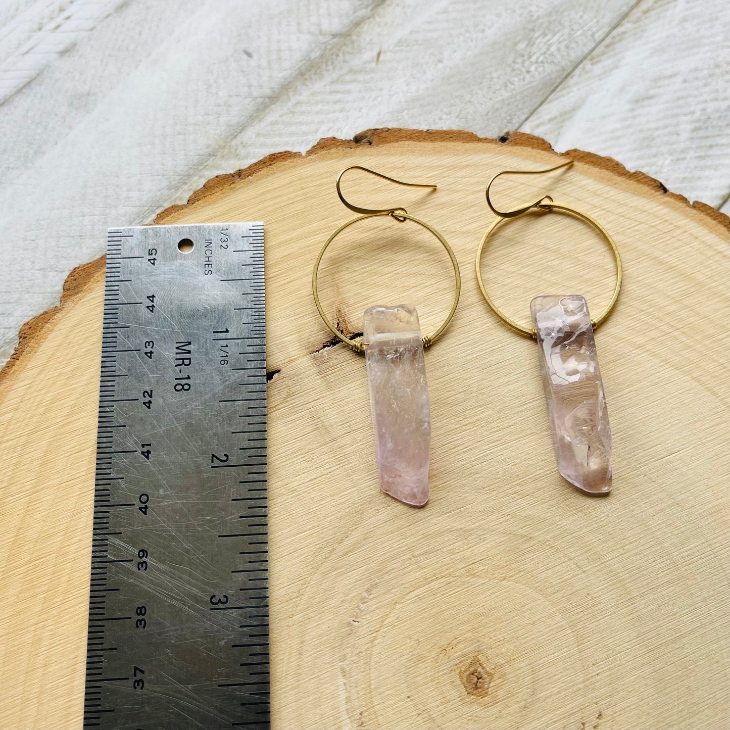 Amethyst Hoop Earrings