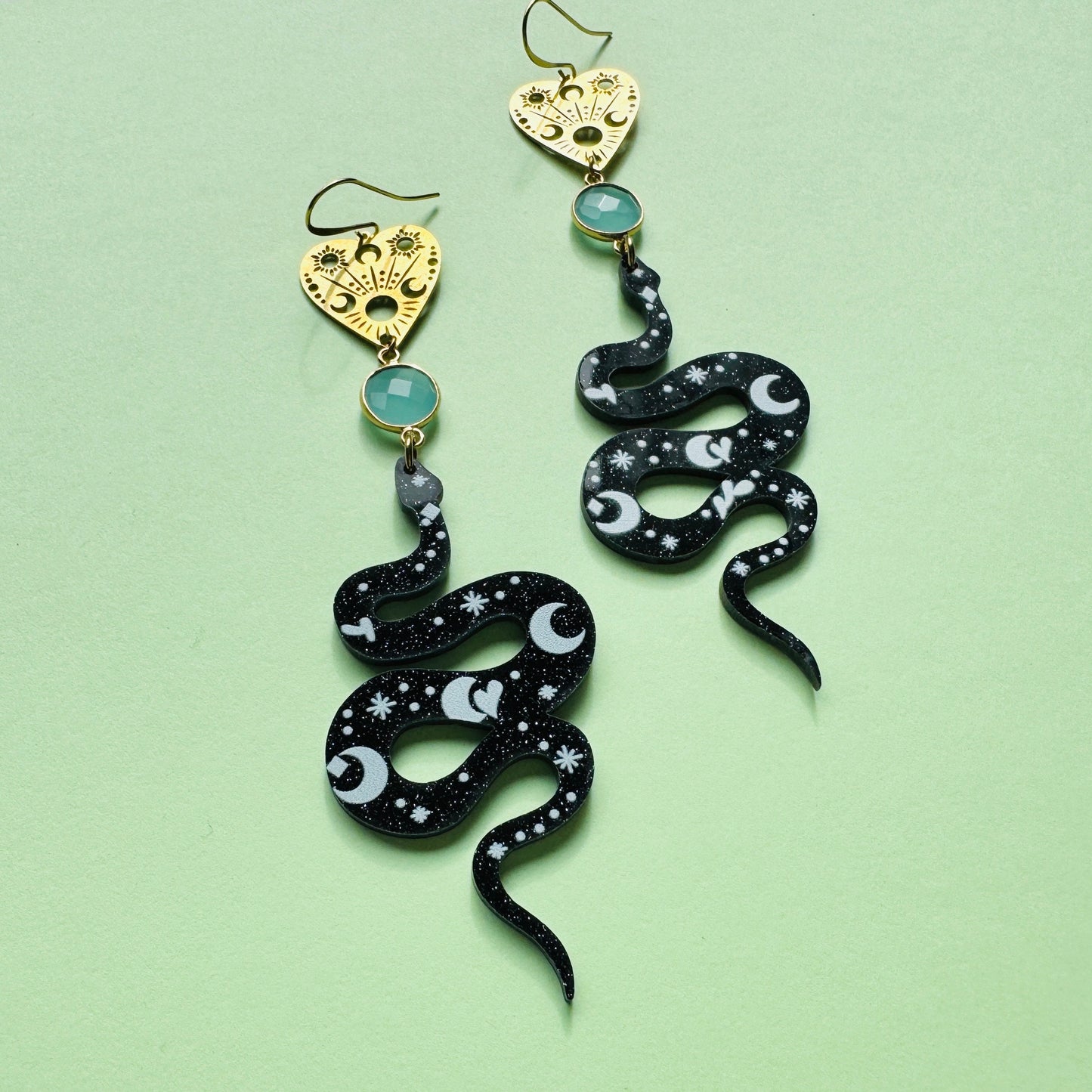 Snake Planchette Earrings