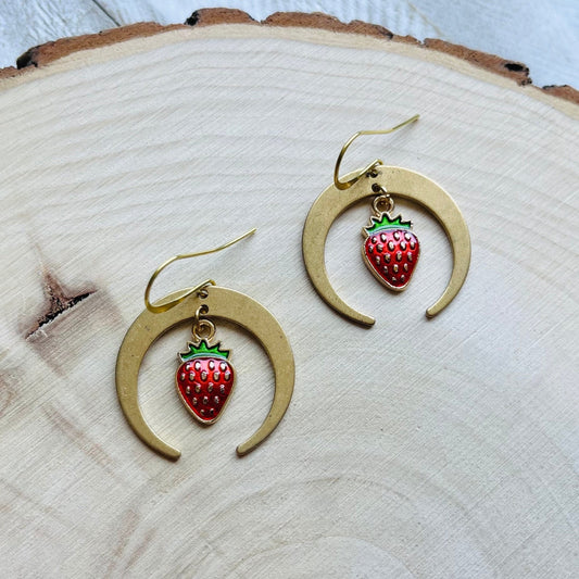 Strawberry Moon Earrings