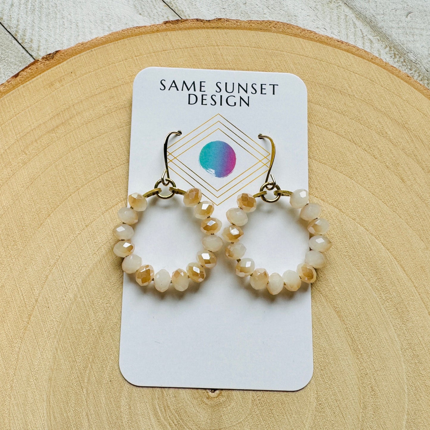 Beaded Hoop Earrings