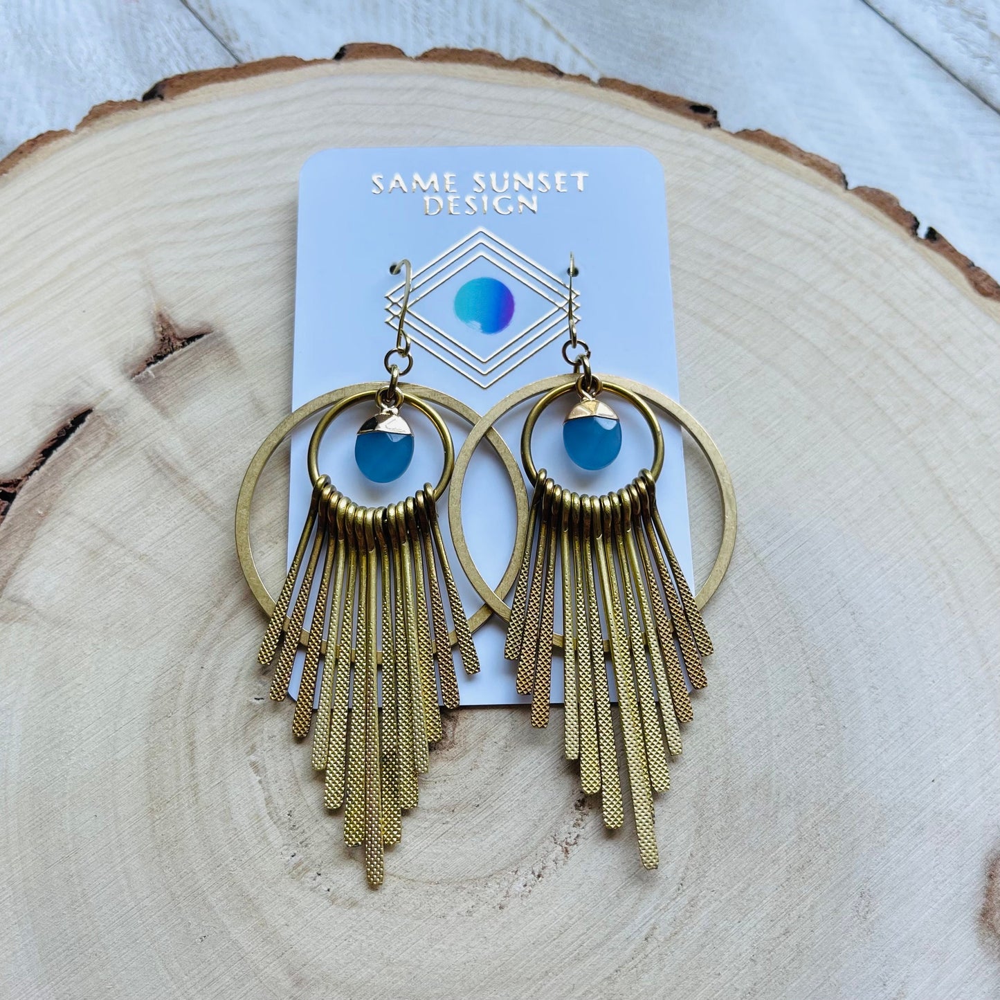Jade Fringe Earrings