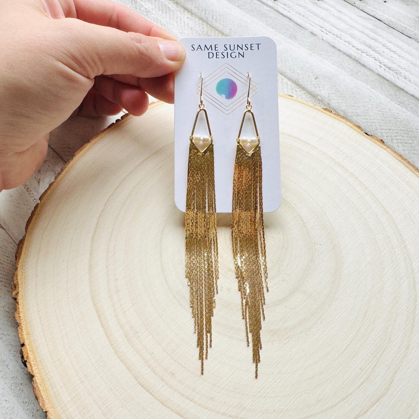 Freshwater Pearl Fringe Earrings