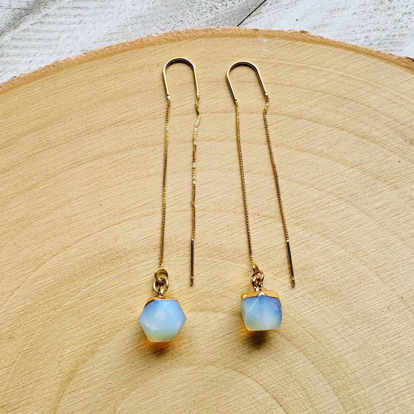 Opalite Threader Earrings