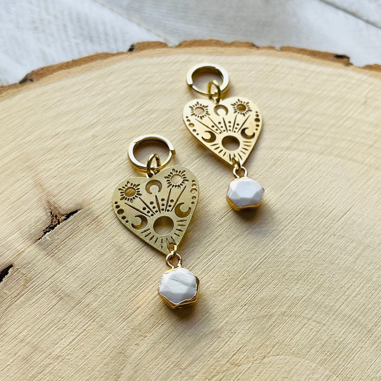 Onyx Planchette Earrings