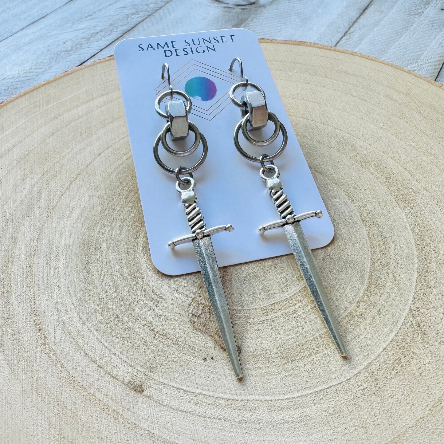 Sword Earrings