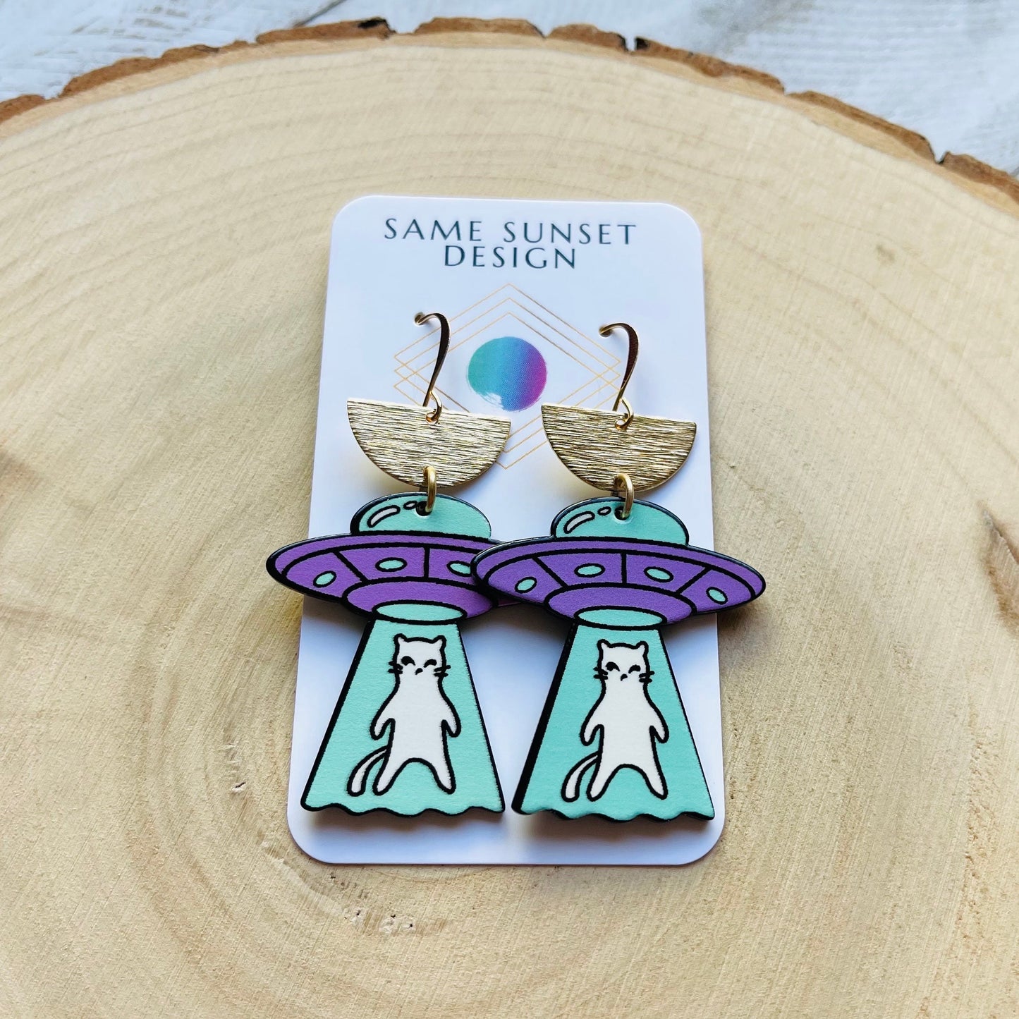 UFO Cat Earrings