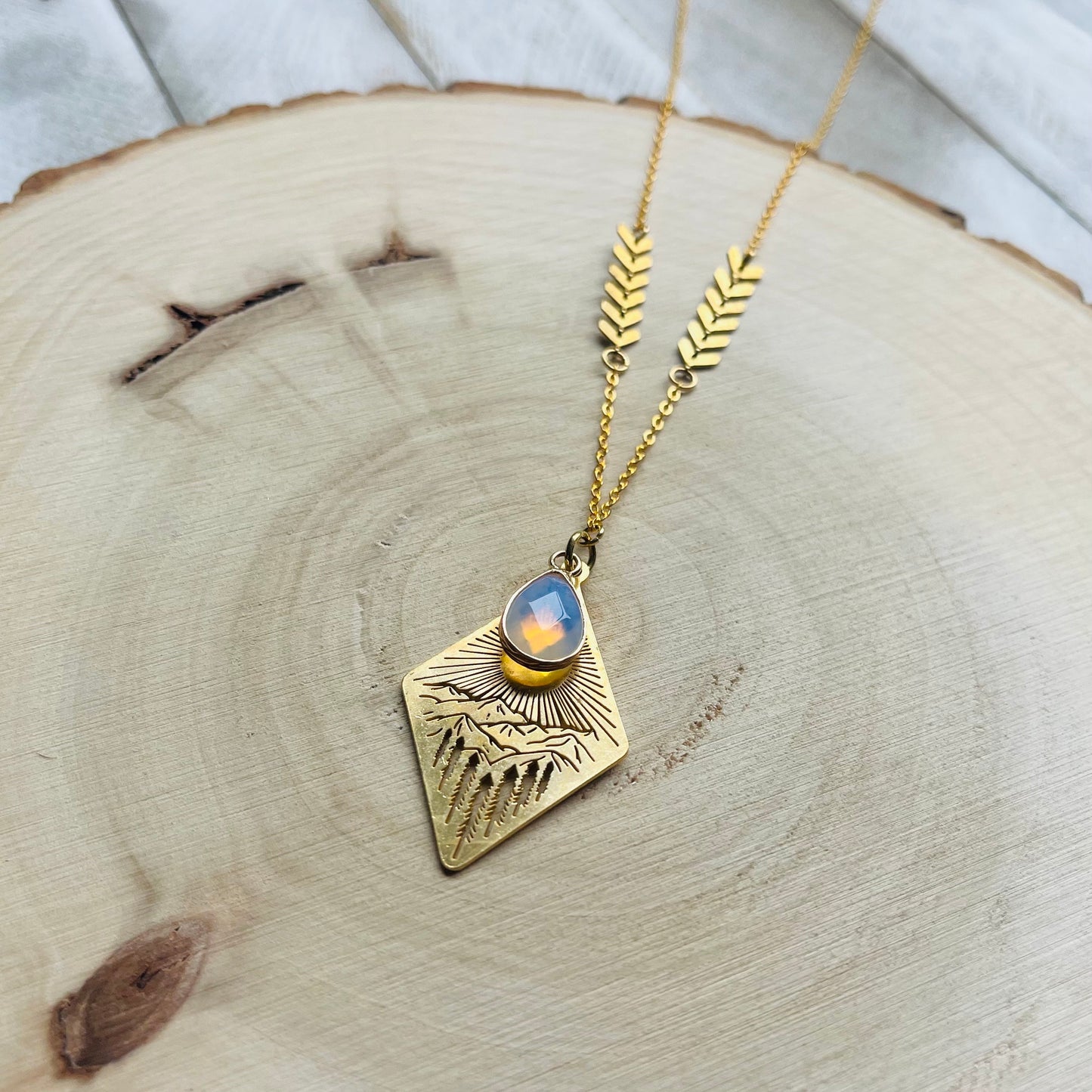 Opalite Mountain Necklace