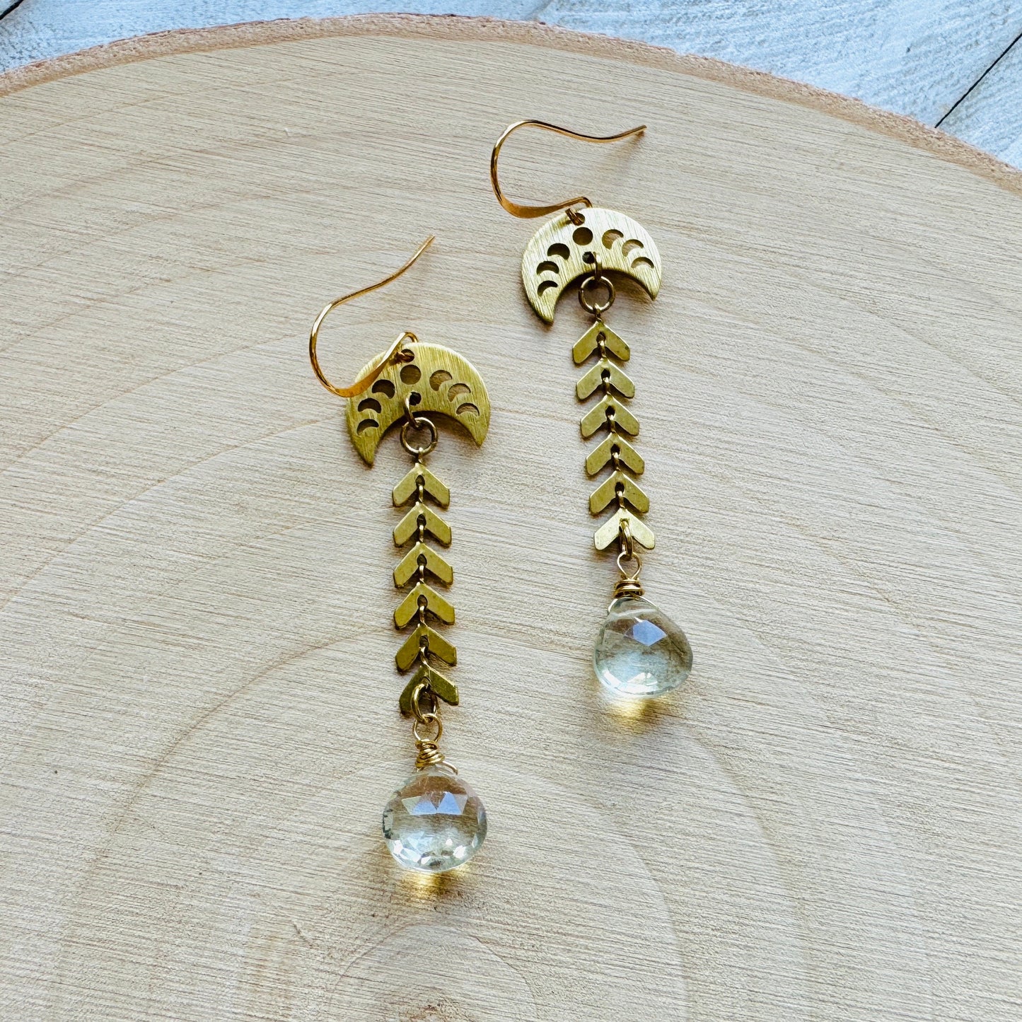 Green Amethyst Earrings