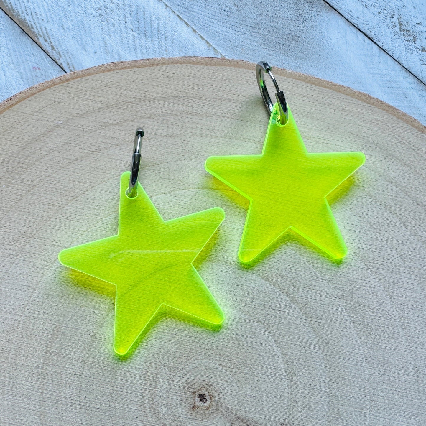 Star Huggie Hoop Earrings