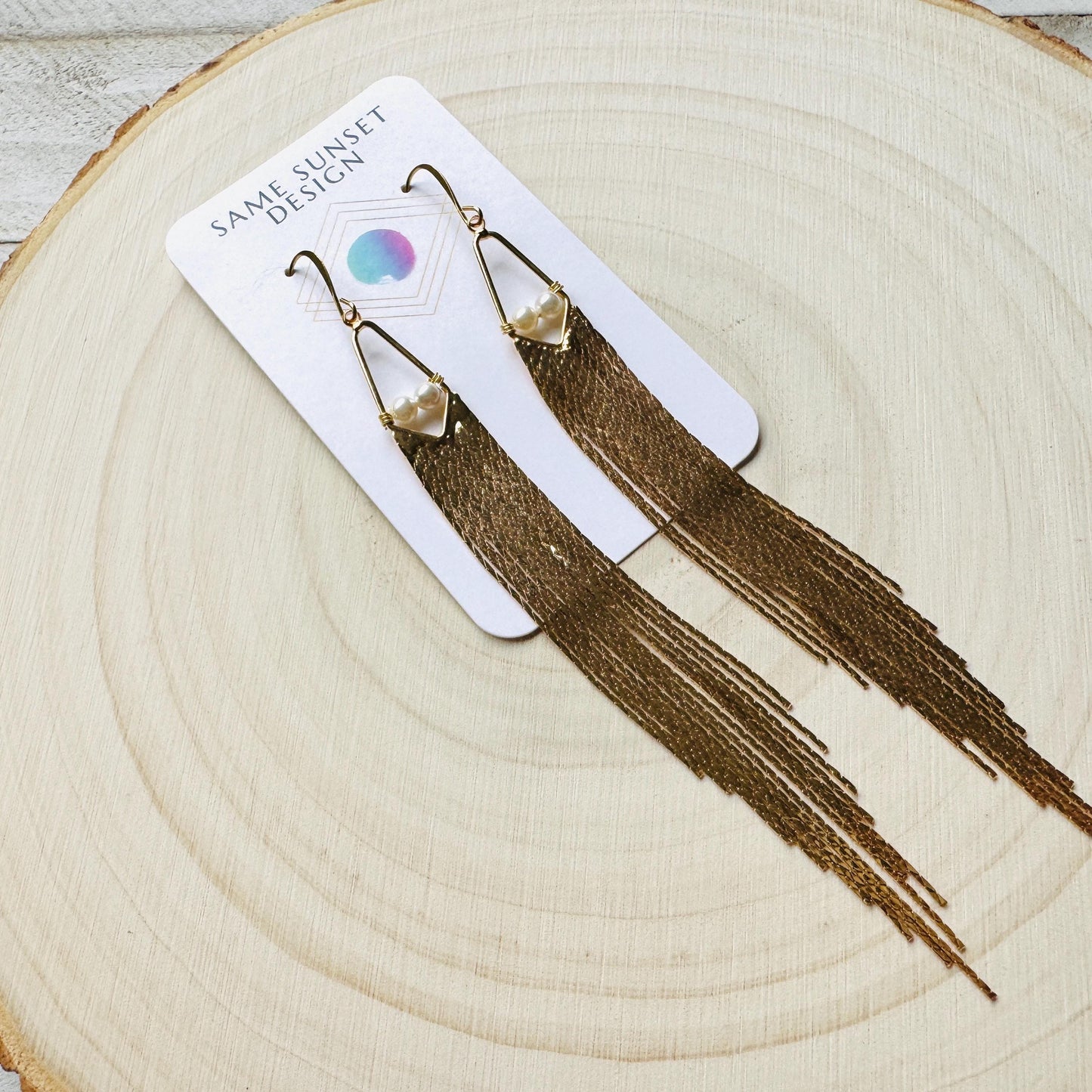 Freshwater Pearl Fringe Earrings
