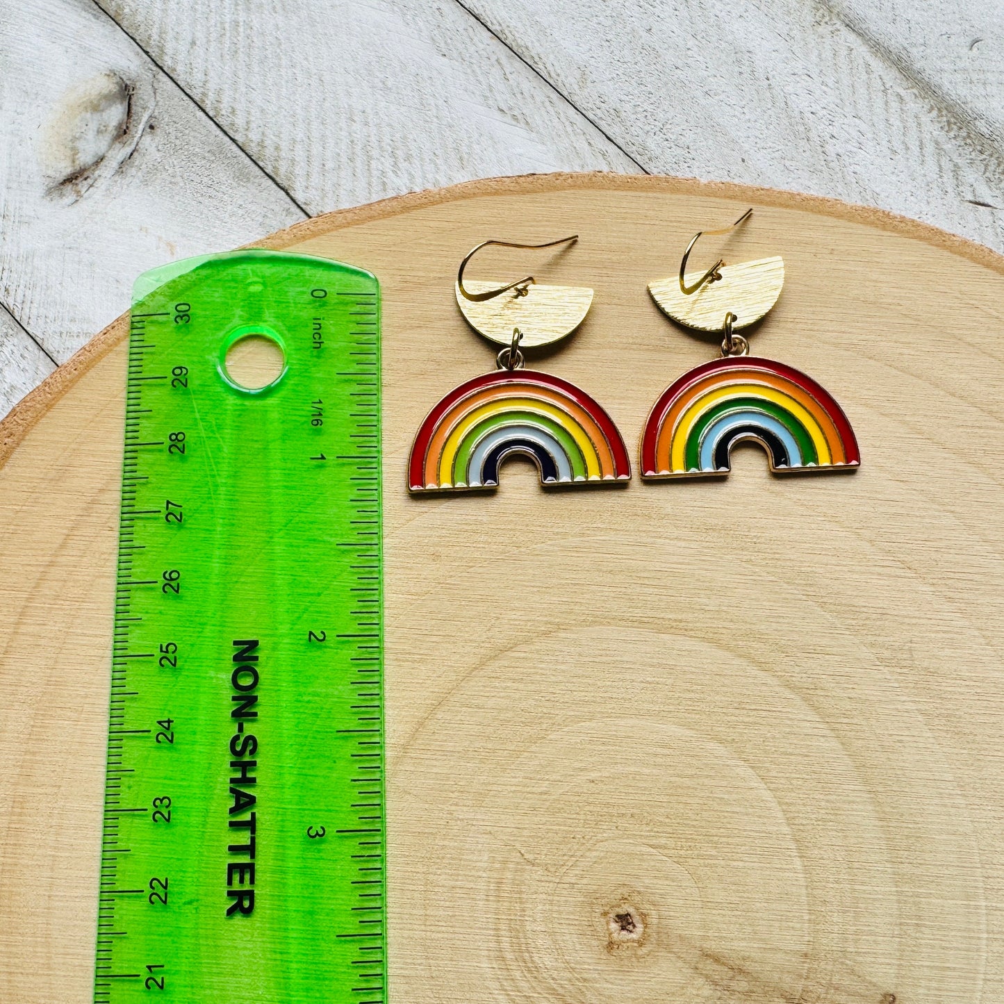 Rainbow Dangle Earrings