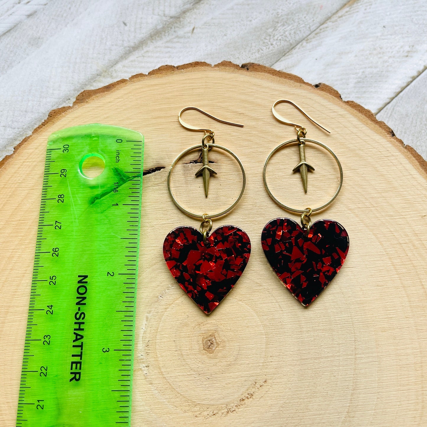 Heart Dagger Earrings