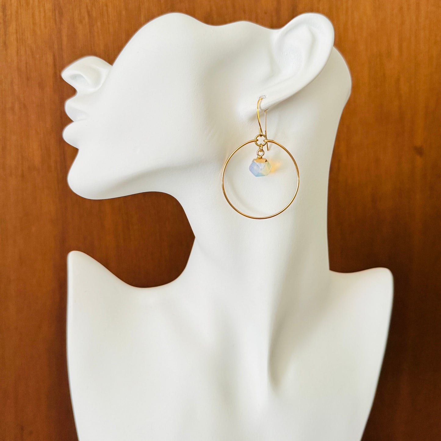 Opalite Hoop Earrings