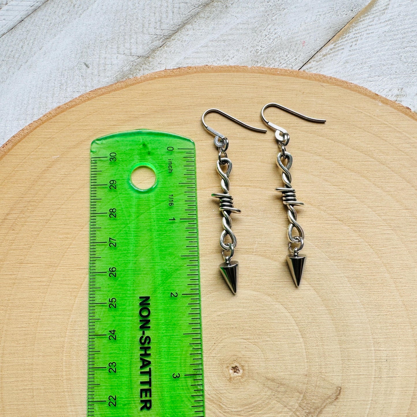 Barbed Wire Spike Earrings