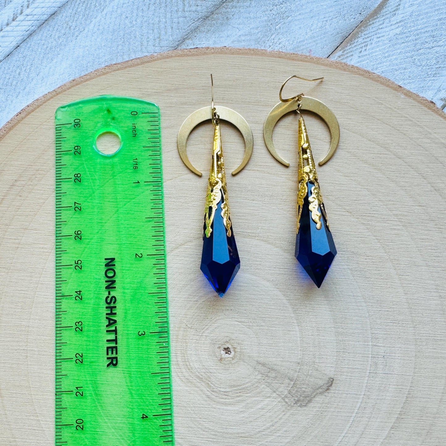 Blue Moon Crystal Earrings