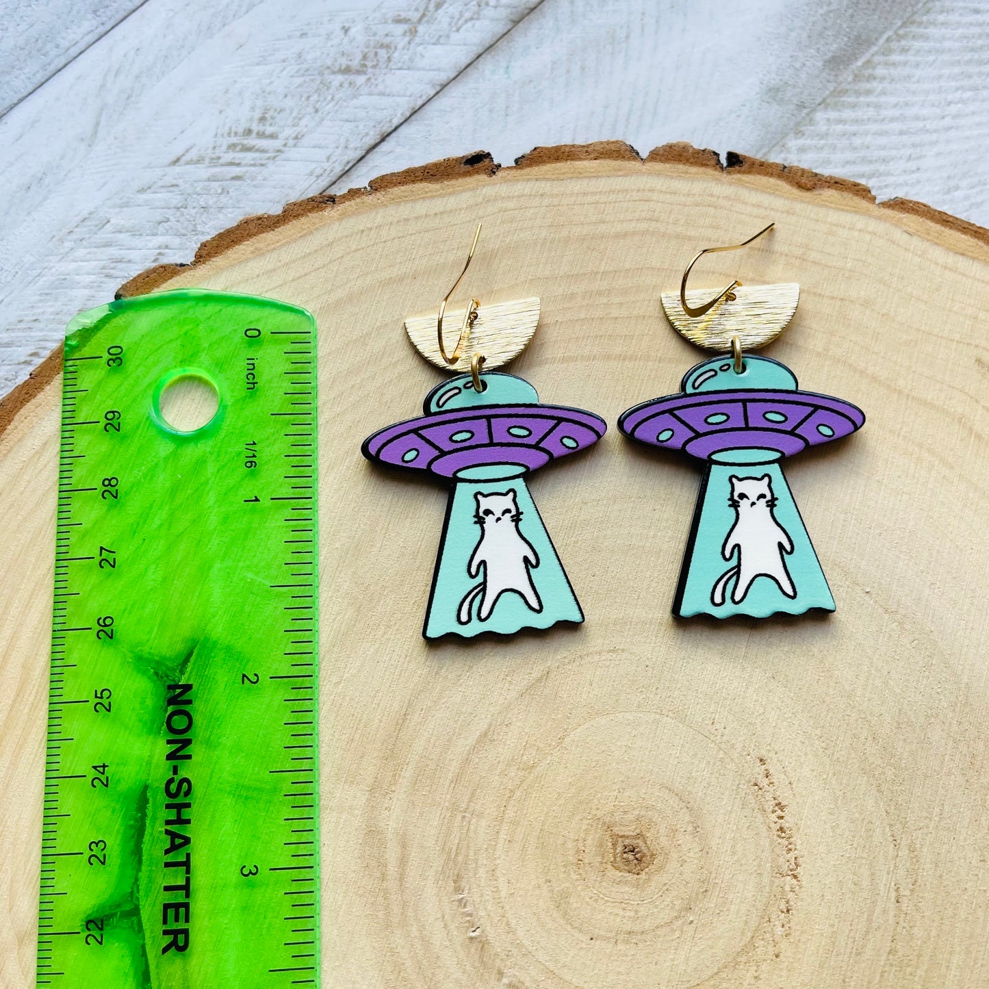 UFO Cat Earrings