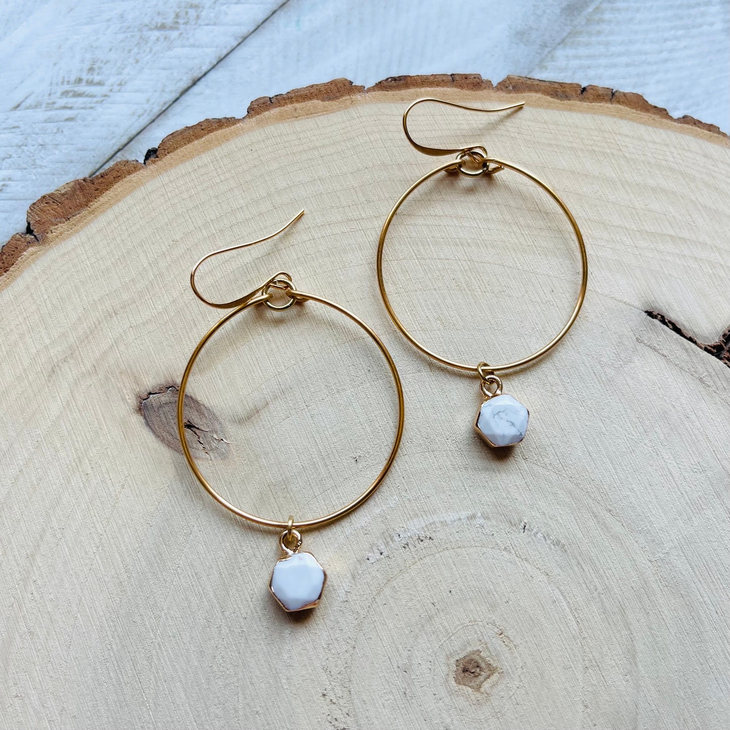Howlite Earrings