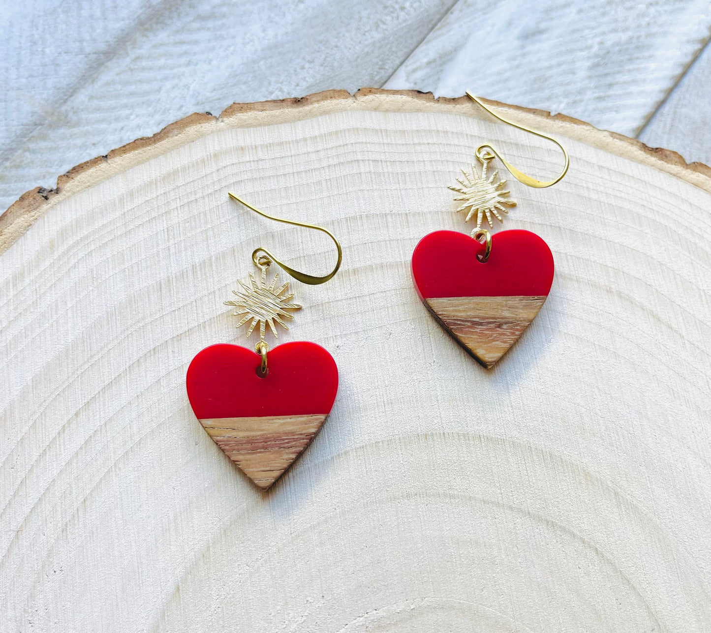 Red Heart Earrings