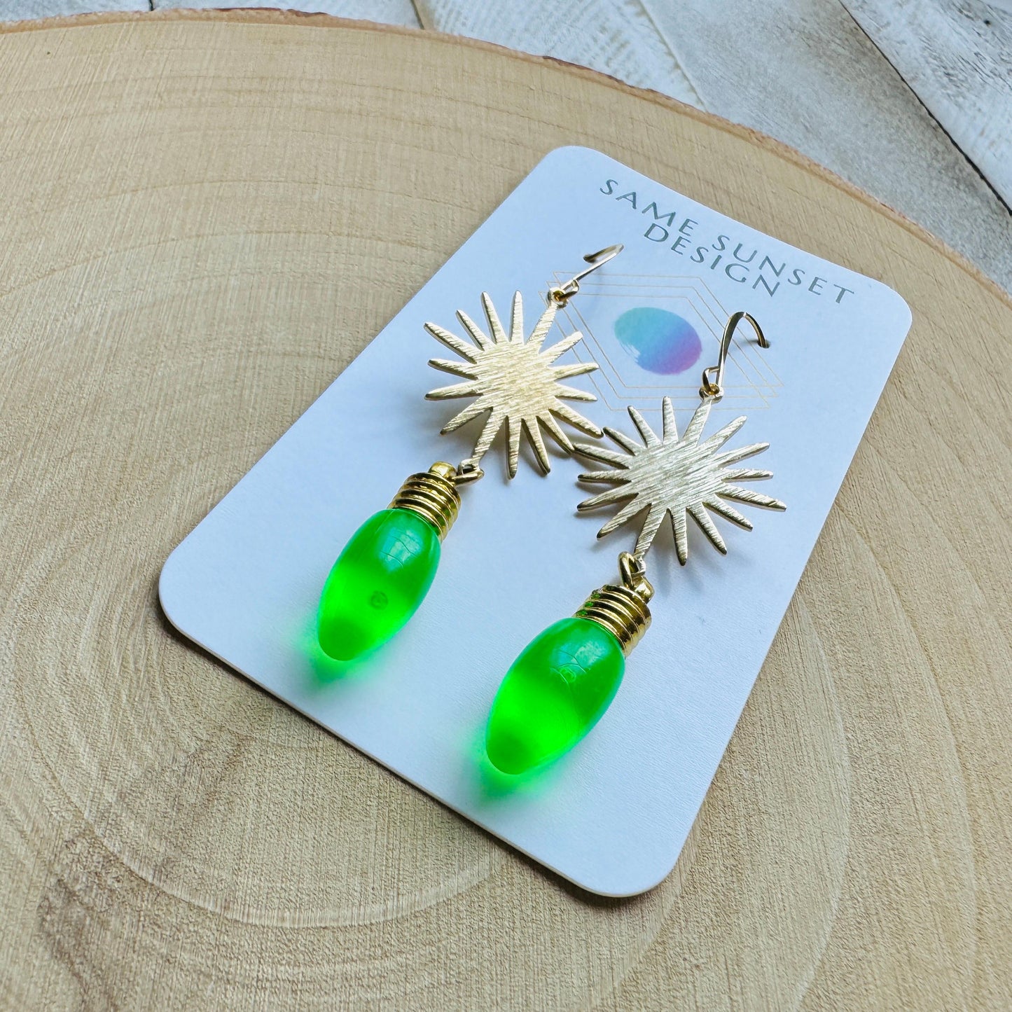 Christmas Light Earrings
