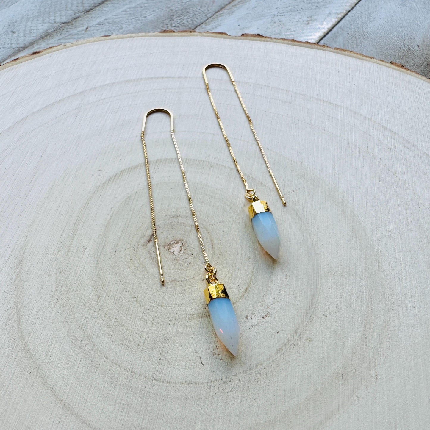 Opalite Threader Earrings
