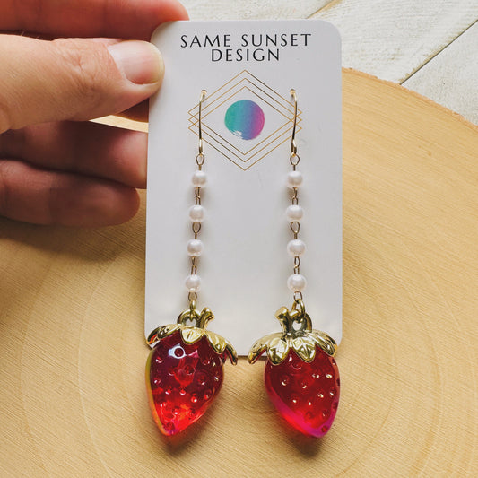 Strawberry Dangle Earrings