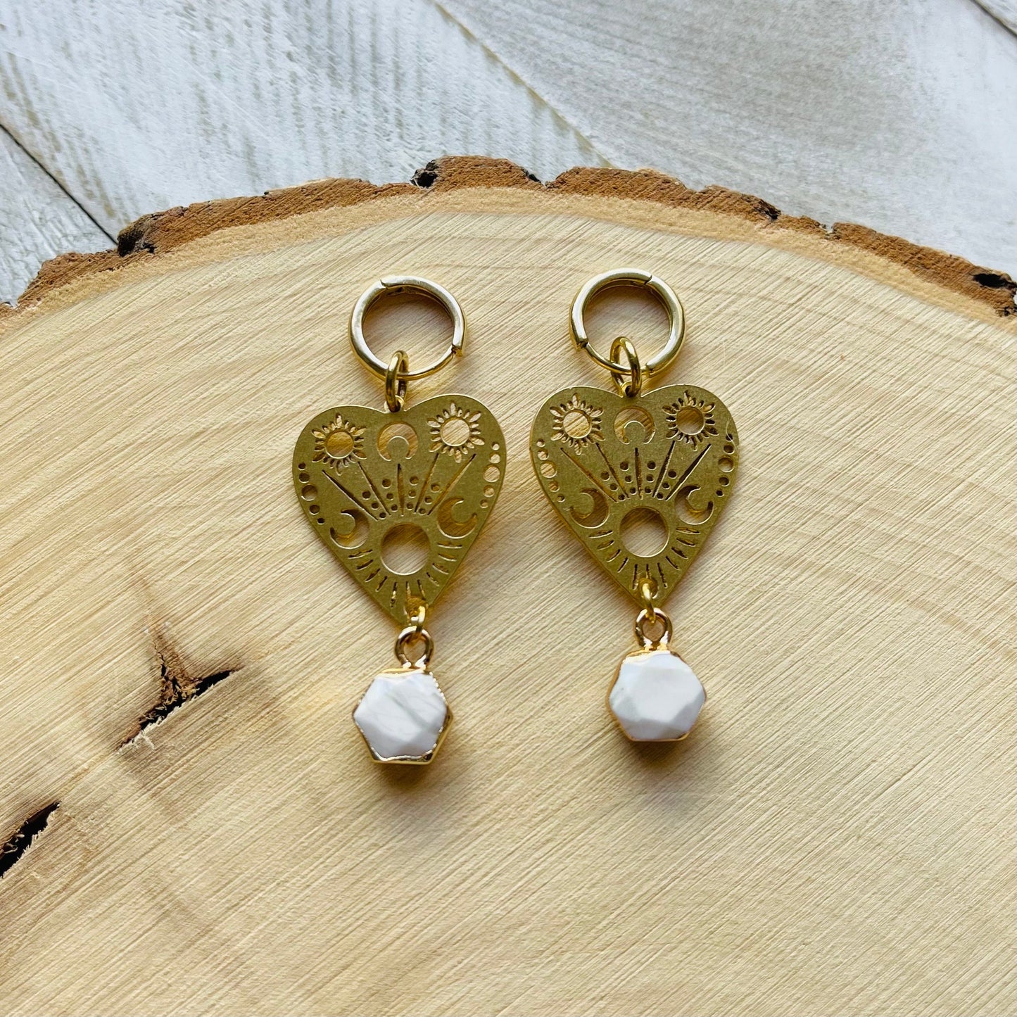 Onyx Planchette Earrings
