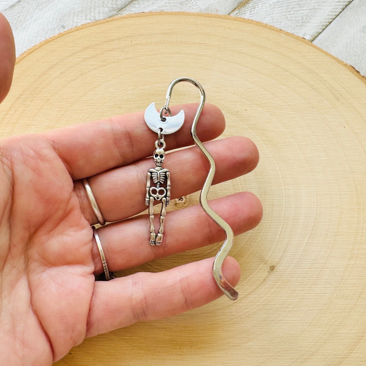 Skeleton Moon Bookmark