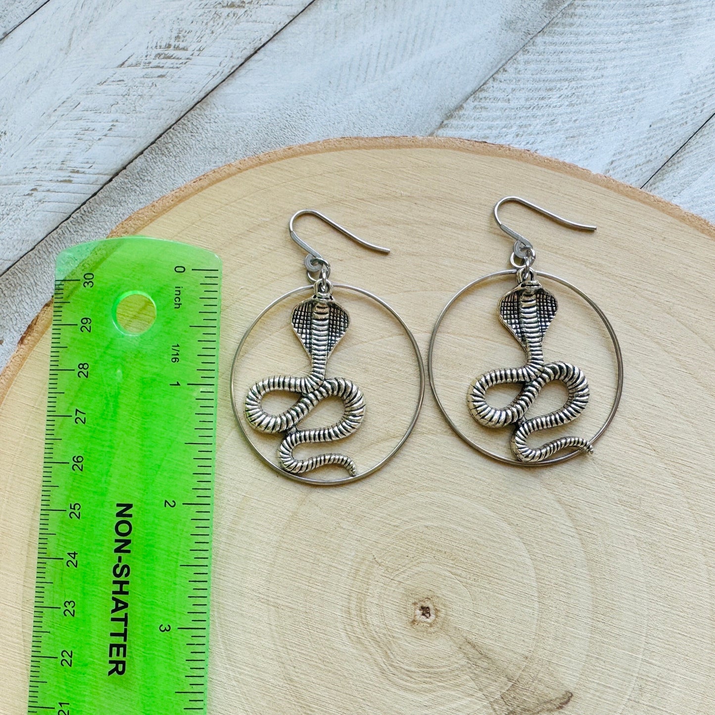 Snake Hoop Earrings