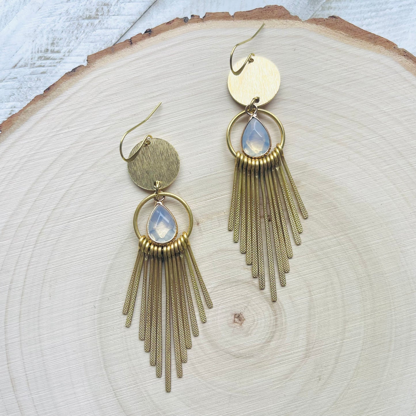 Opalite Fringe Earrings