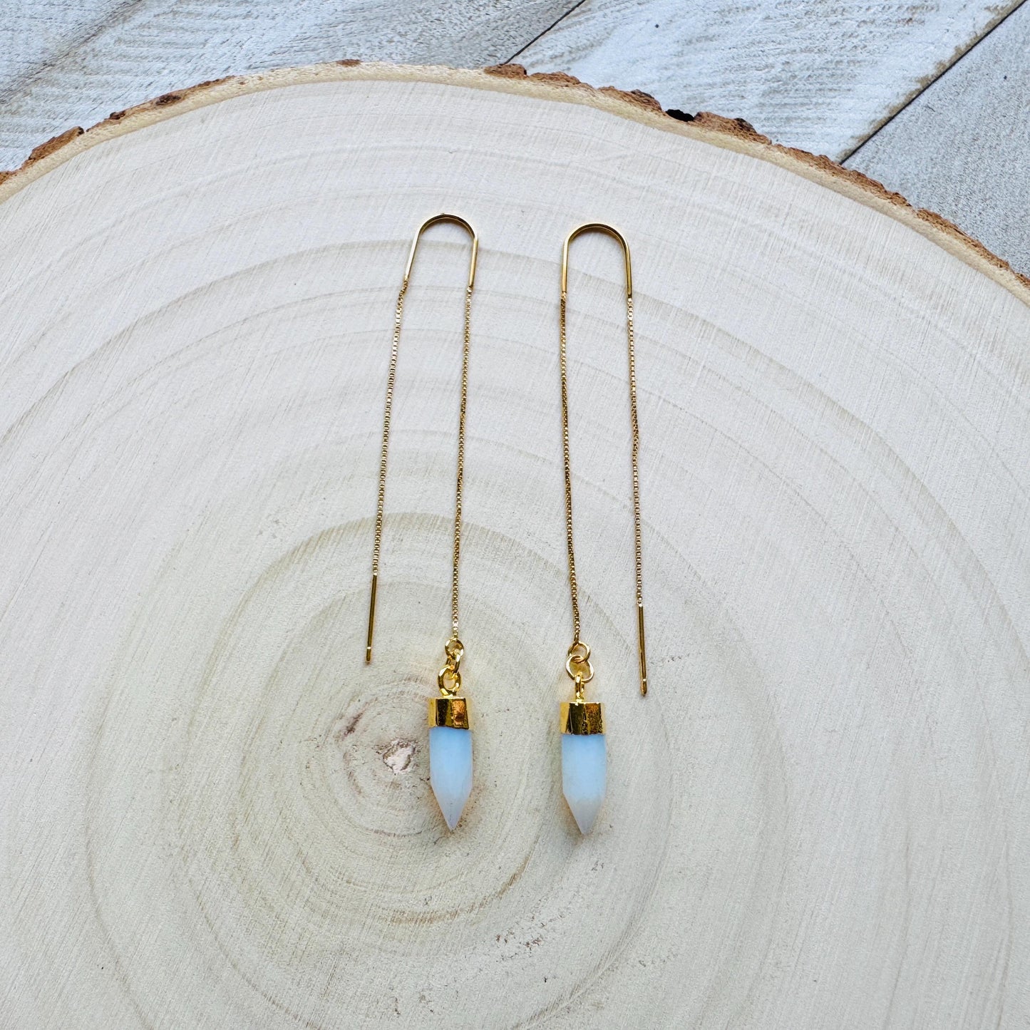 Opalite Threader Earrings
