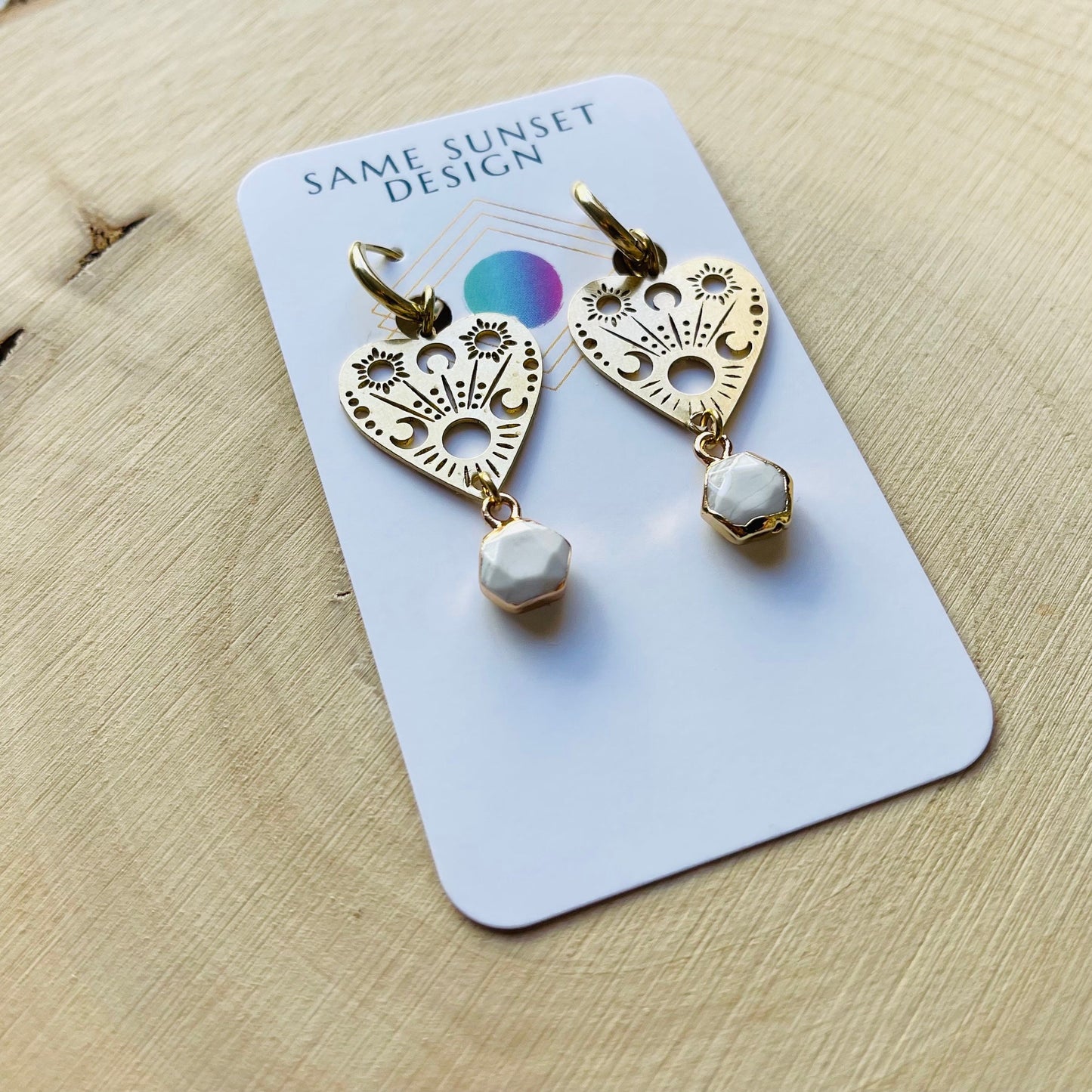 Onyx Planchette Earrings