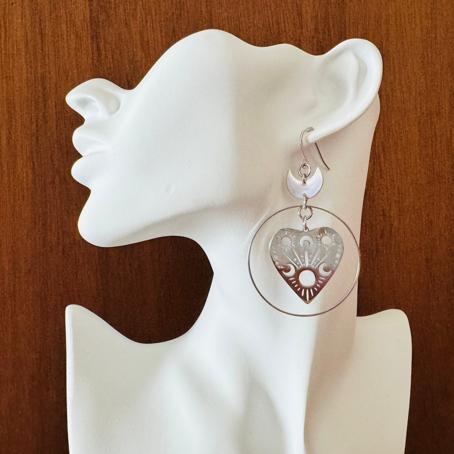 Stainless Steel Planchette Earrings