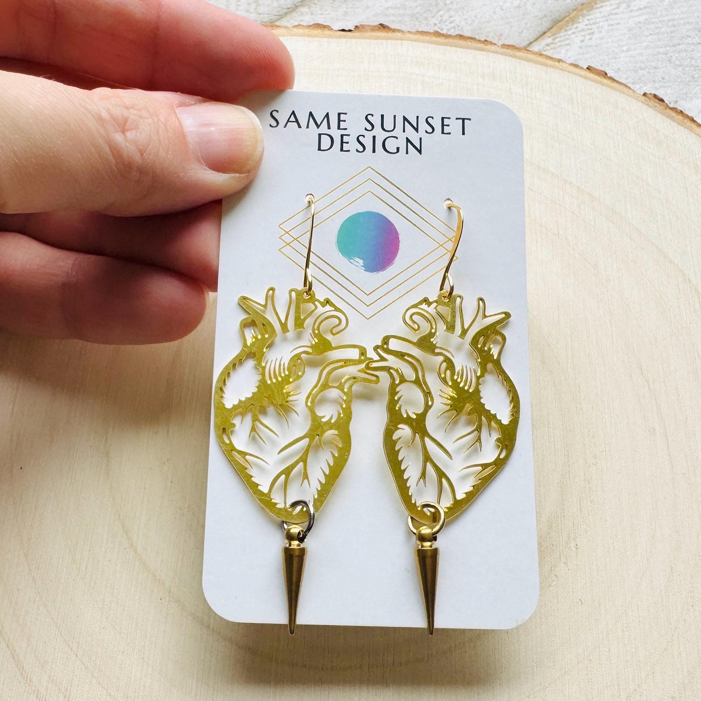 Anatomical Heart Earrings