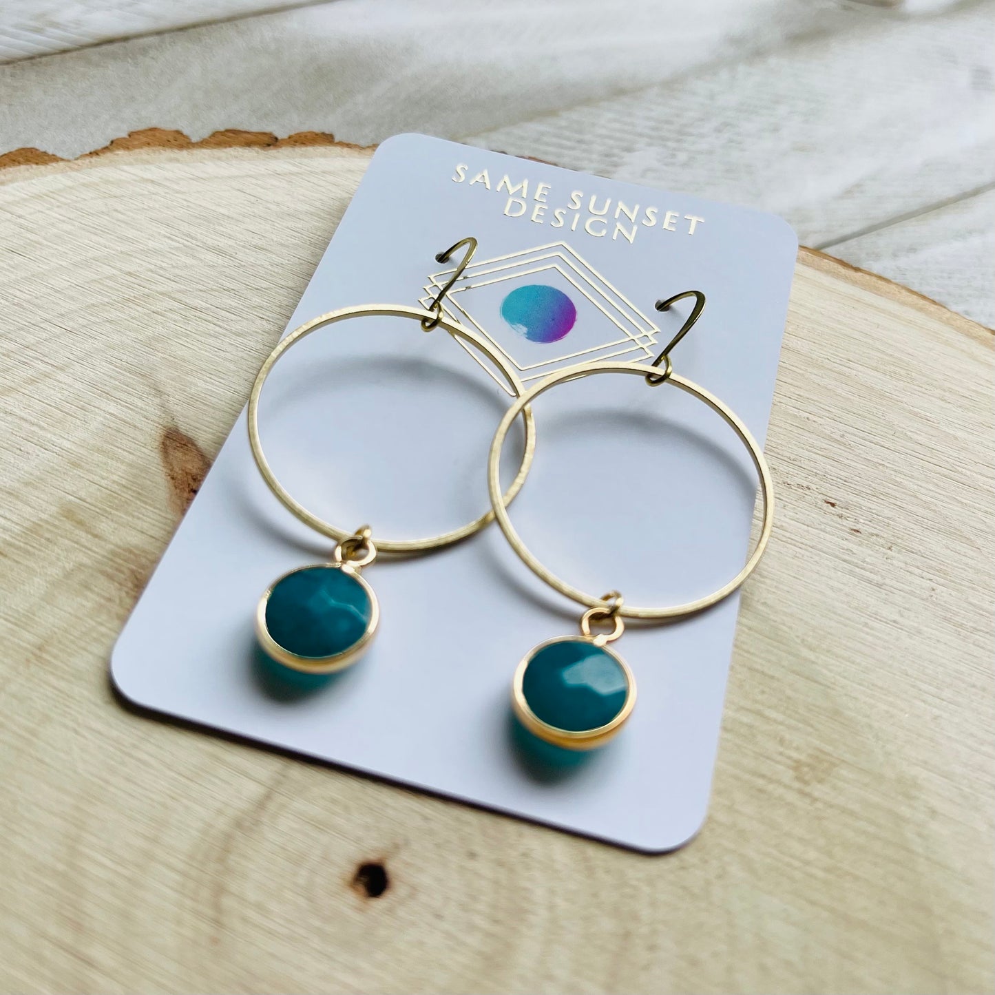 Brass Hoop Earrings