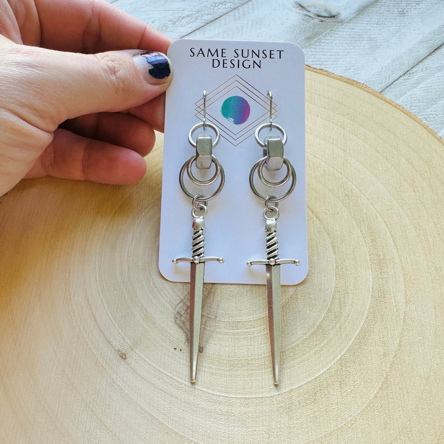 Sword Earrings