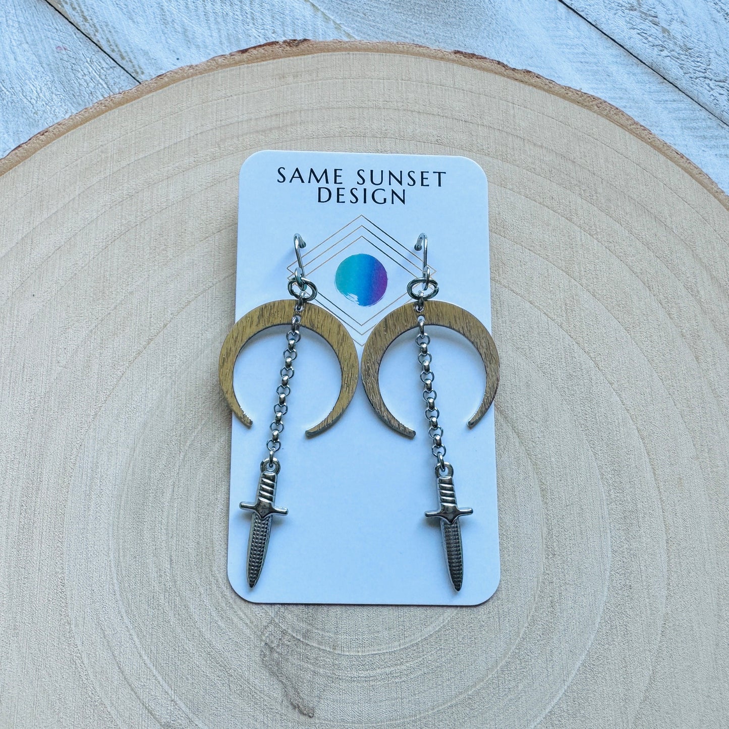 Moon Dagger Earrings