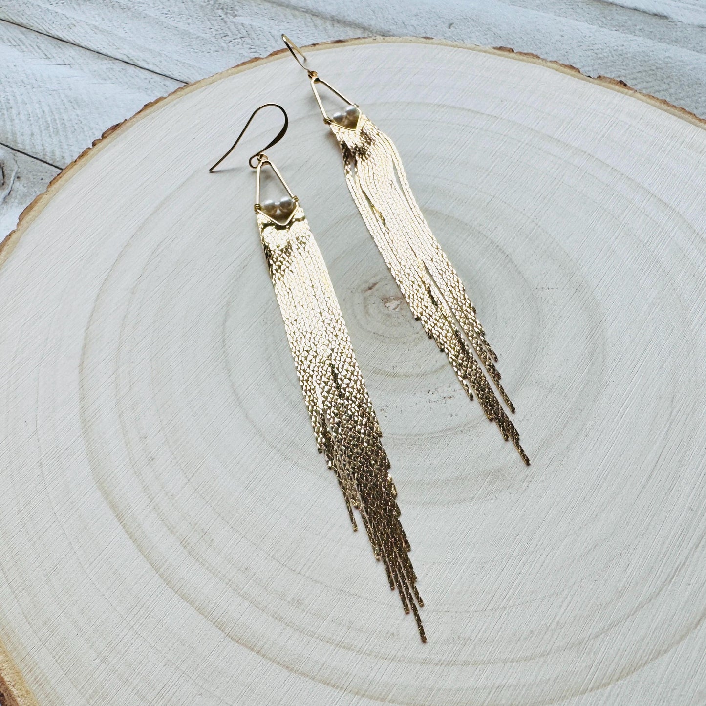 Freshwater Pearl Fringe Earrings