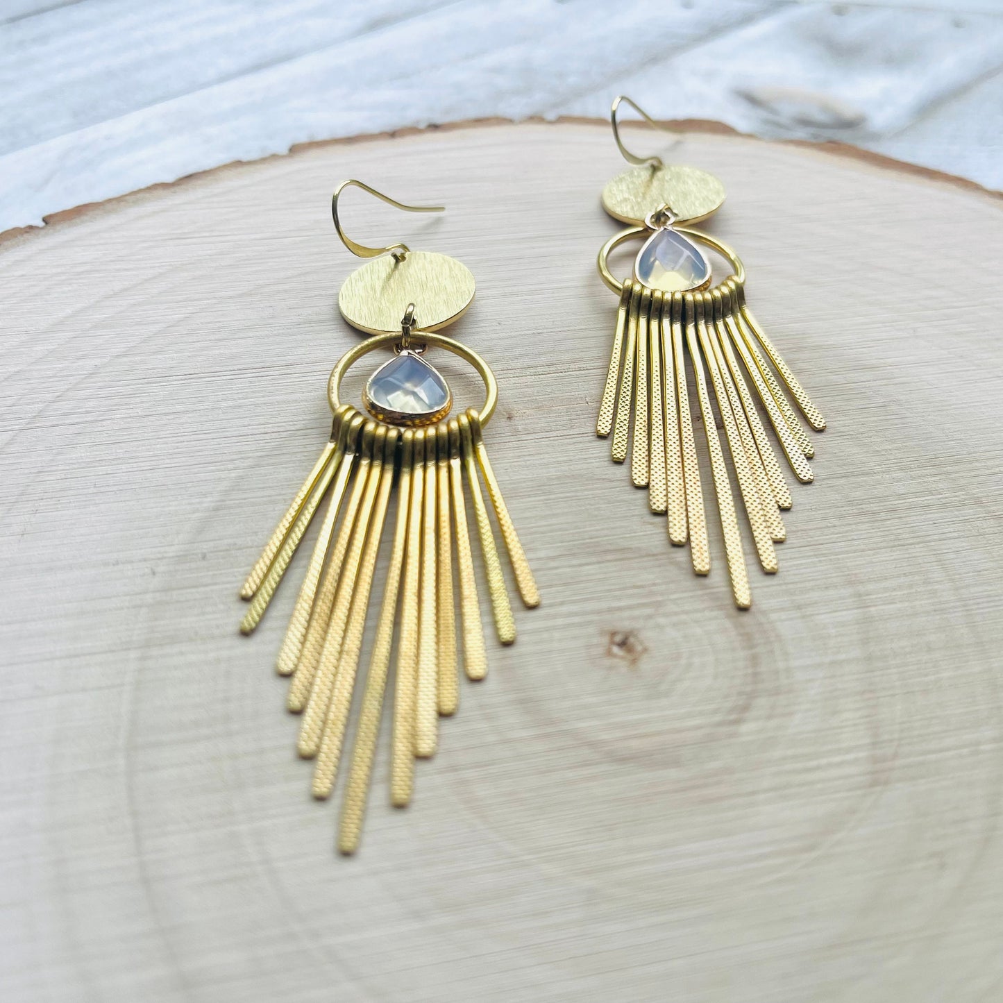 Opalite Fringe Earrings