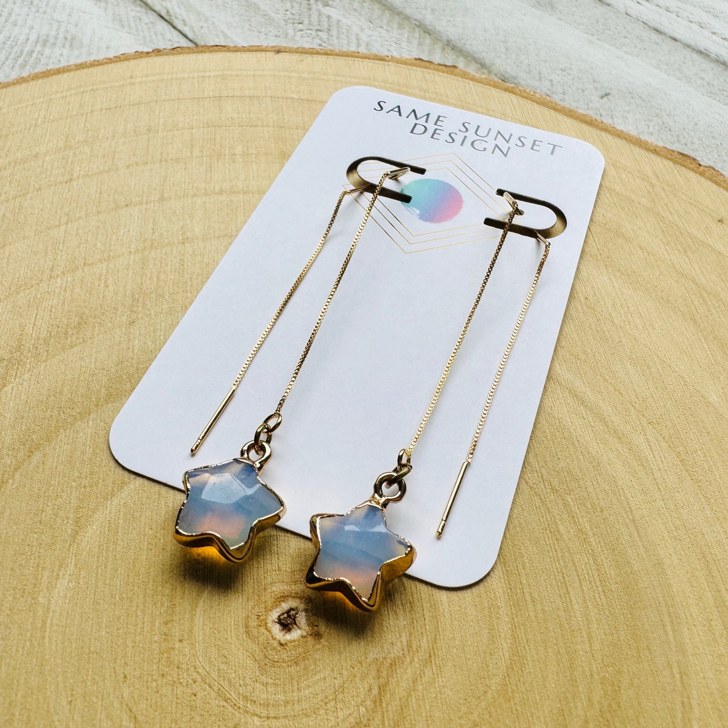 Opalite Threader Earrings