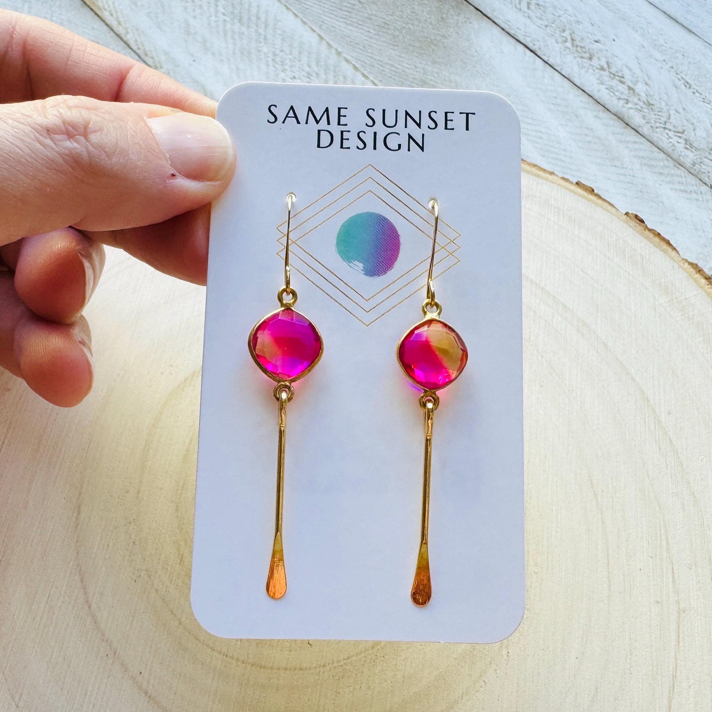 Aura Quartz Earrings