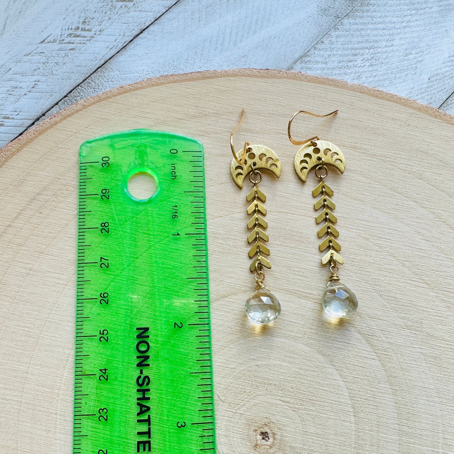 Green Amethyst Earrings
