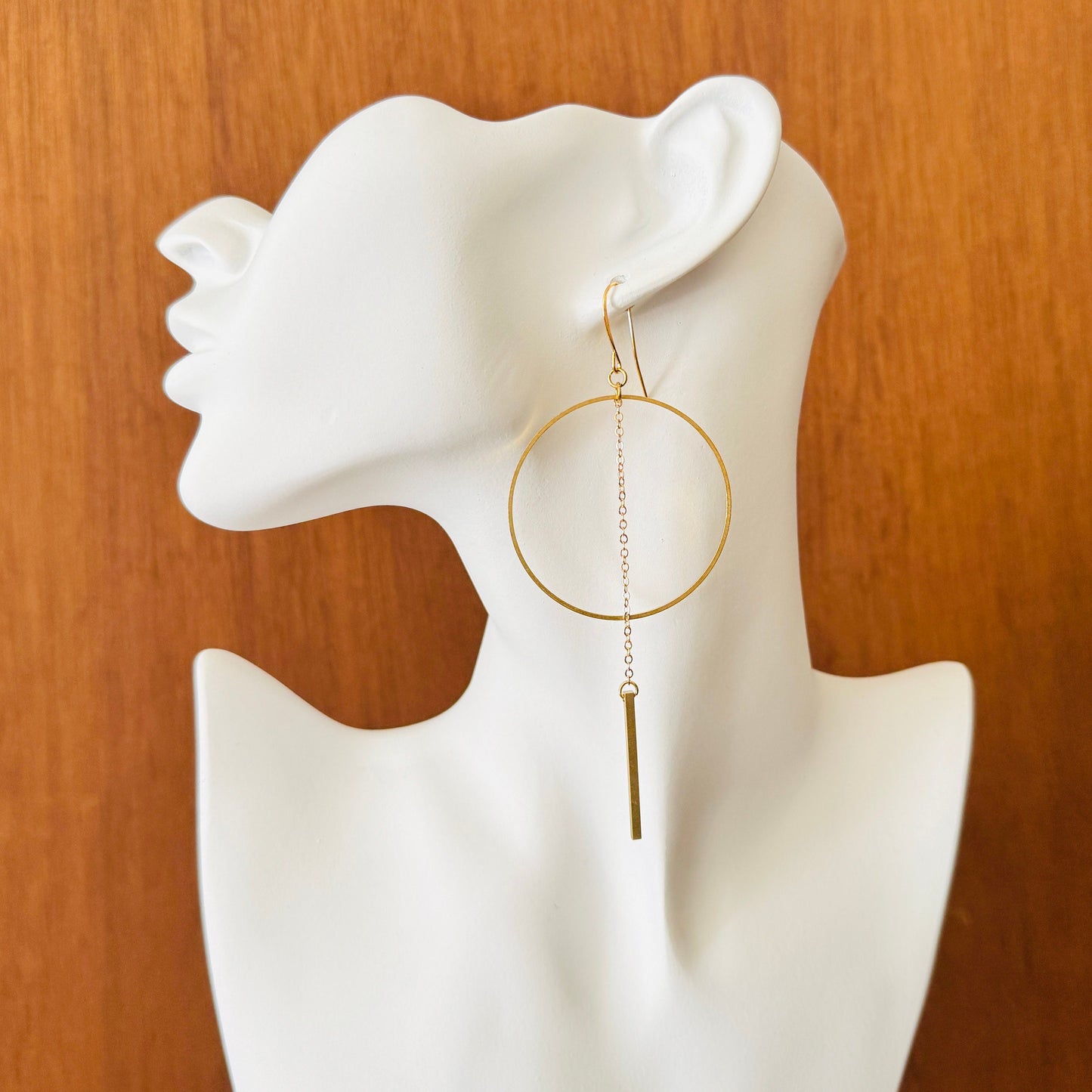 Brass Hoop Earrings